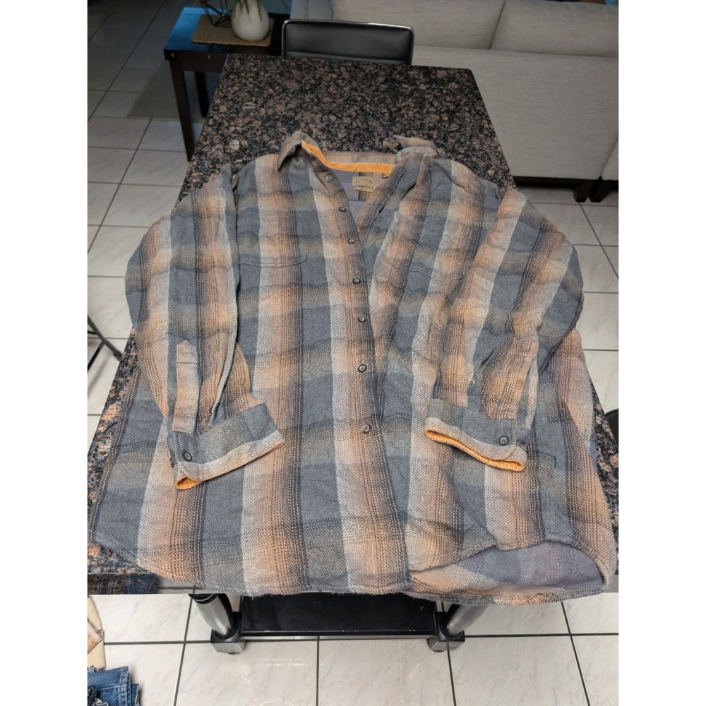 Saint Johns Bay long sleeve‎ flannel shirt size 2XL, Tall Pre-owned Vintage